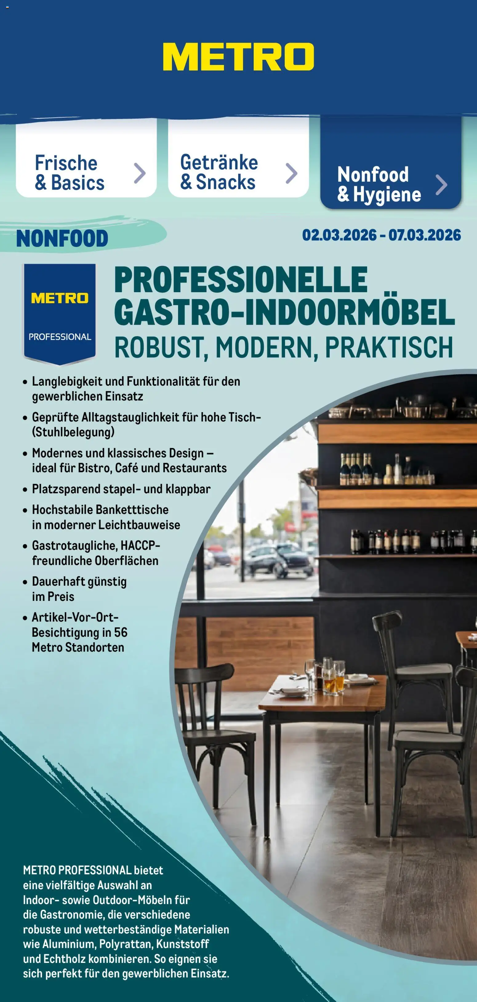 Metro Prospekt 	 – gültig ab 02.03.2026 | Seite: 49 | Produkte: Tisch