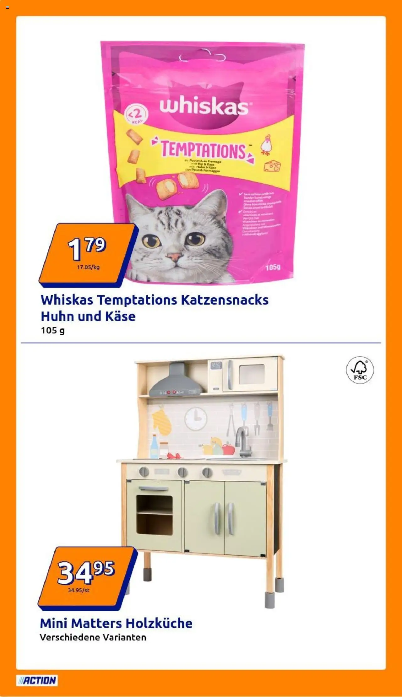 Action Prospekt – gültig ab 15.10.2025 | Seite: 2 | Produkte: Käse, Whiskas