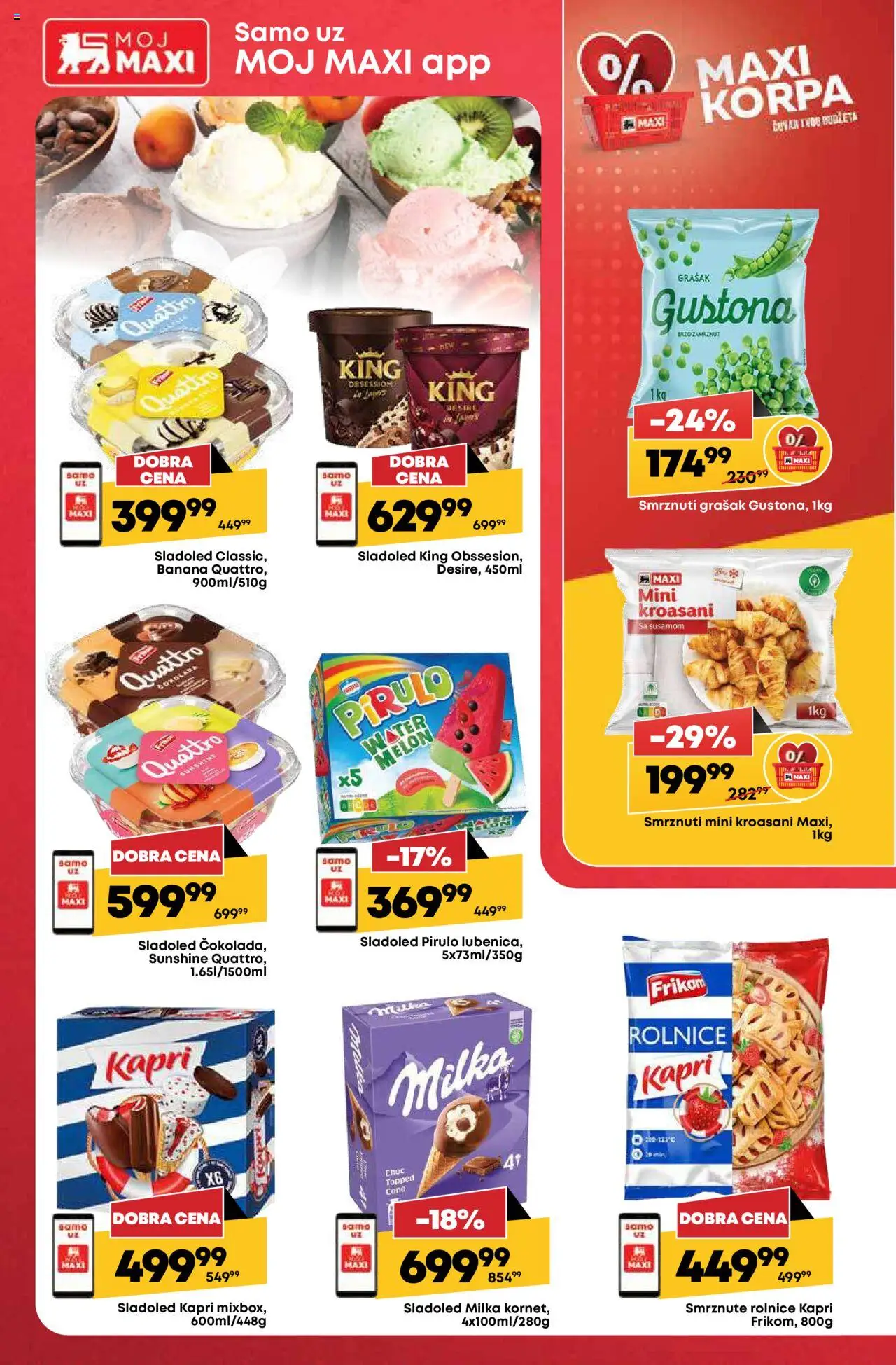 Tempo katalog - važi od 07.08.2025 | Strana: 18 | Proizvode: Banana, Milka, Sladoled, Korpa