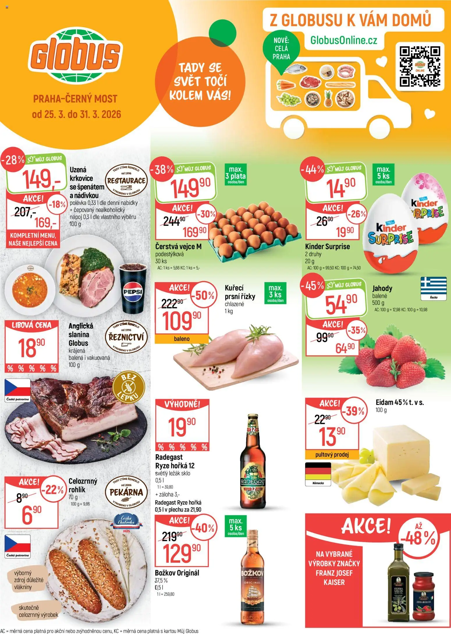 Globus leták - Praha Černý Most od 25.03.2026 | Strana: 1