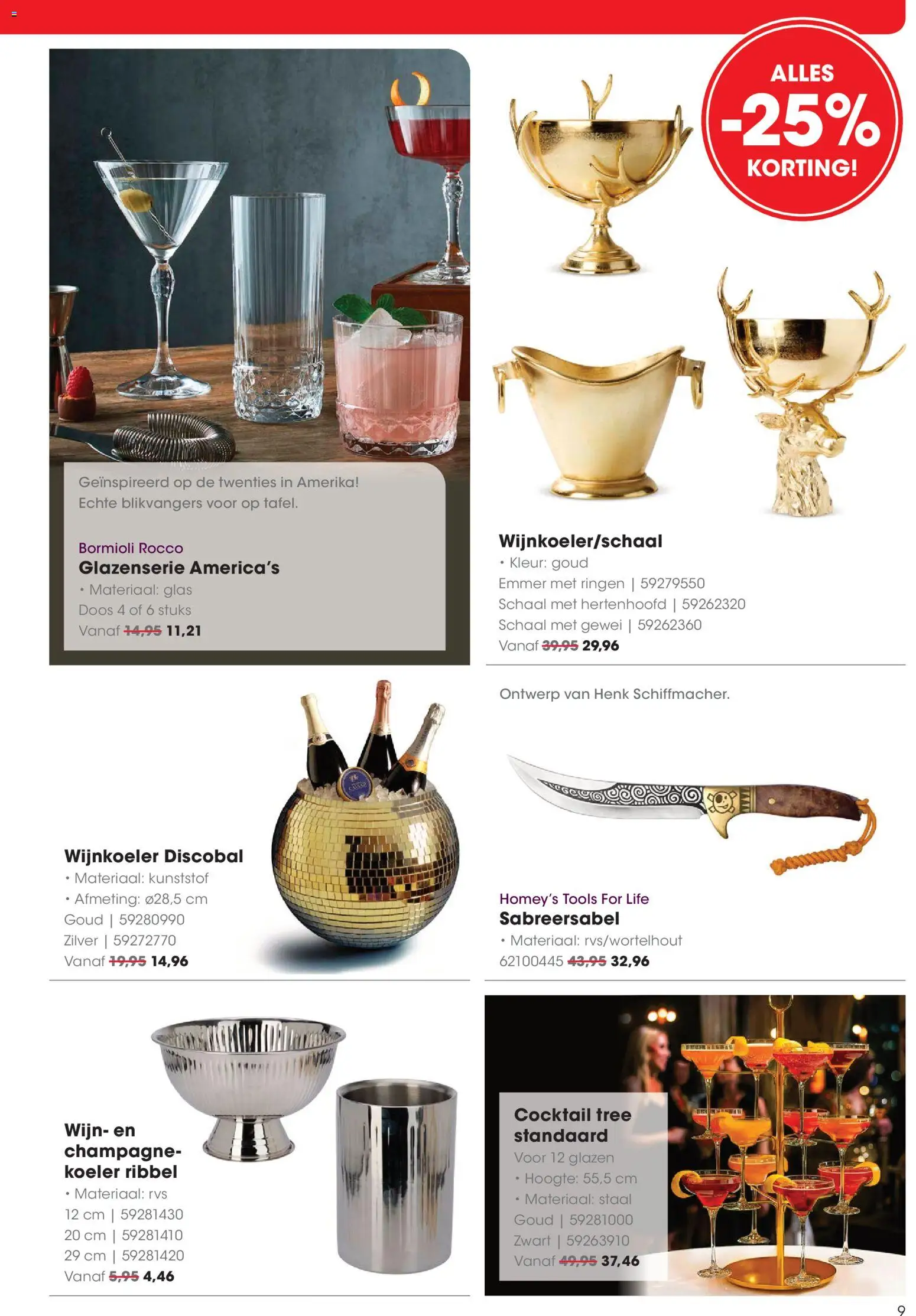 {H1} | Pagina: 9 | Producten: Wijn, Schaal, Koeler