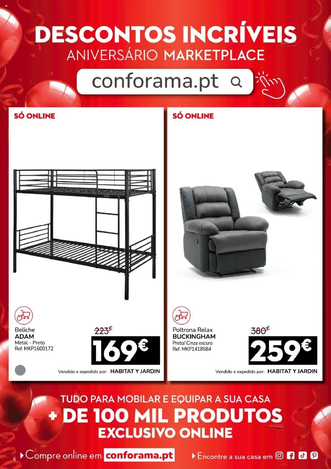 Conforama folheto │ válido de 11.09.2025 | Página: 6 | Produtos: Poltrona