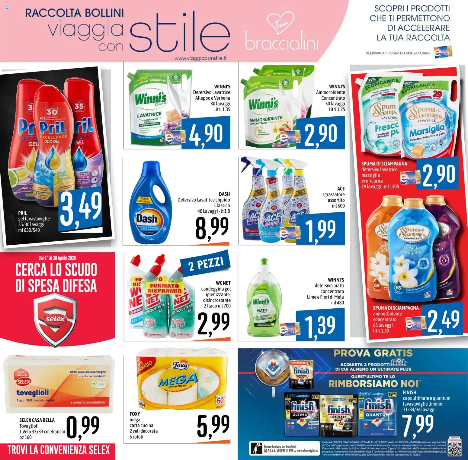 Volantino Emisfero del 26.03.2026 | Pagina: 27 | Prodotti: Candeggina, Sgrassatore, Limone, Bagno