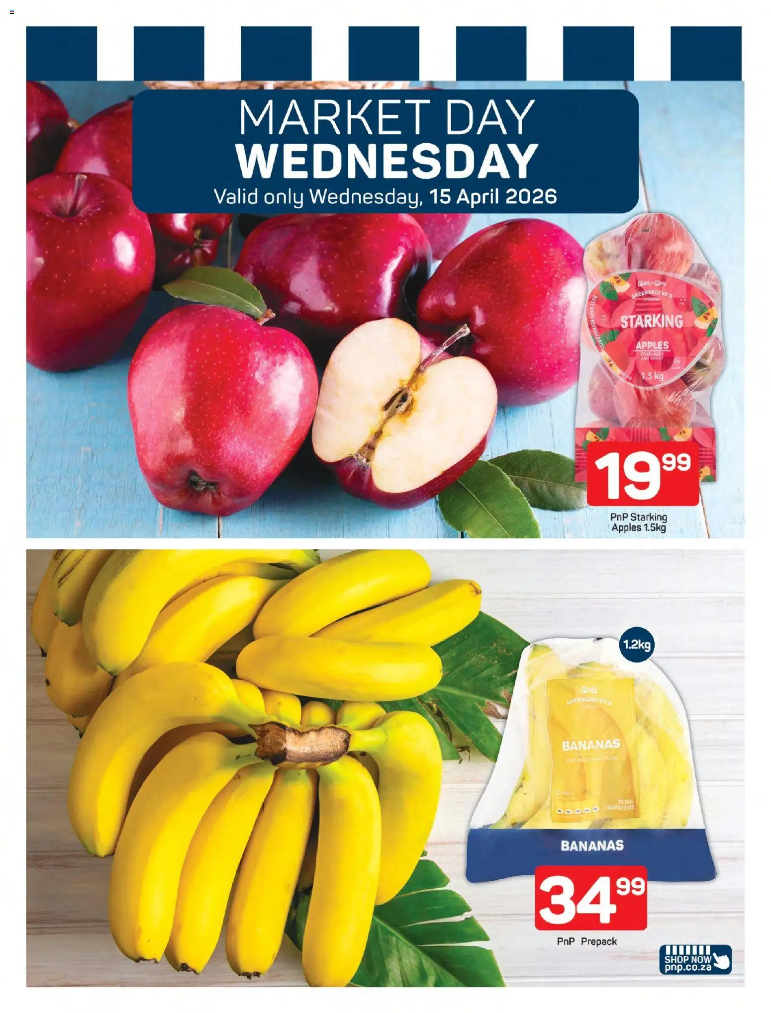 New Pick n Pay catalogue – valid from 13.04.2026 | Page: 7 | Products: Apples, Bananas