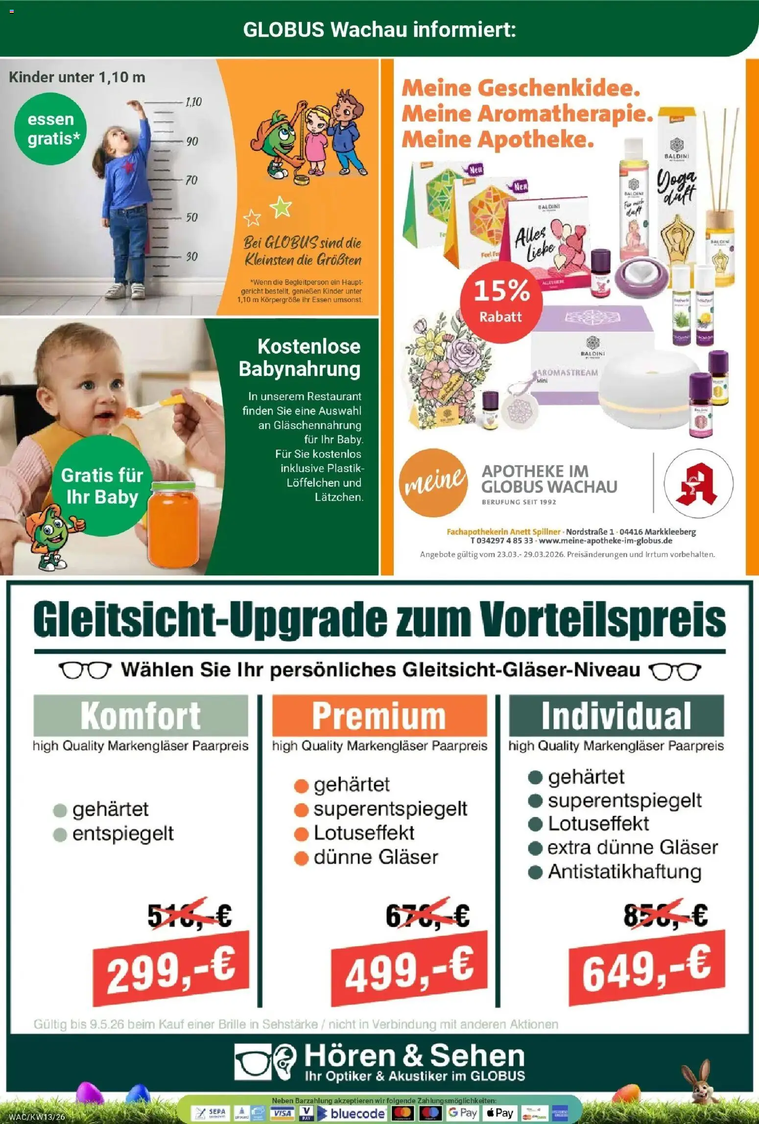 Globus prospekt Markkleeberg	 – gültig ab 23.03.2026 | Seite: 29 | Produkte: Duft, Babynahrung, Brille