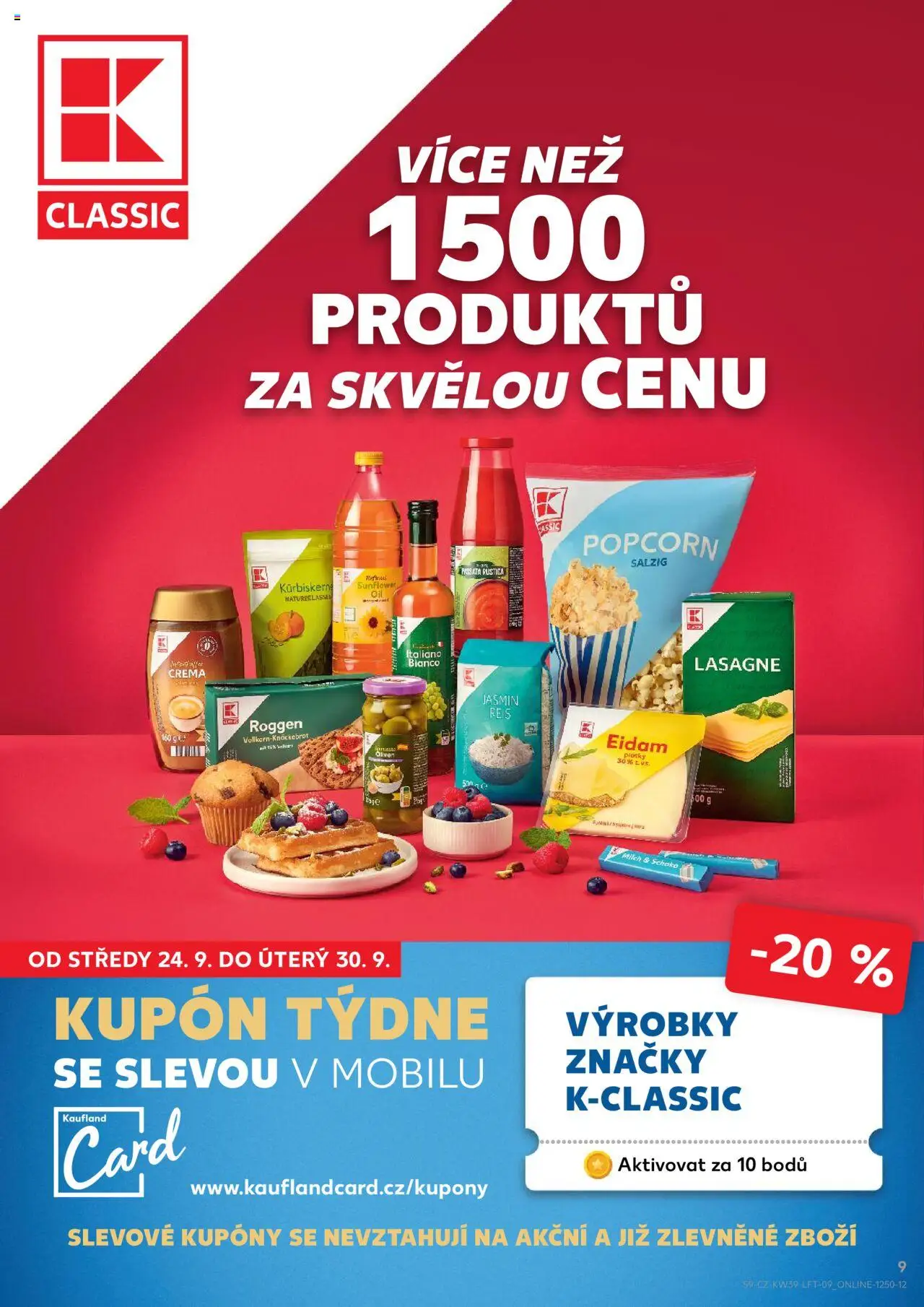 Kaufland leták od 24.09.2025 | Strana: 9 | Produkty: Passata, Crema, Coffee creamer, Lasagne