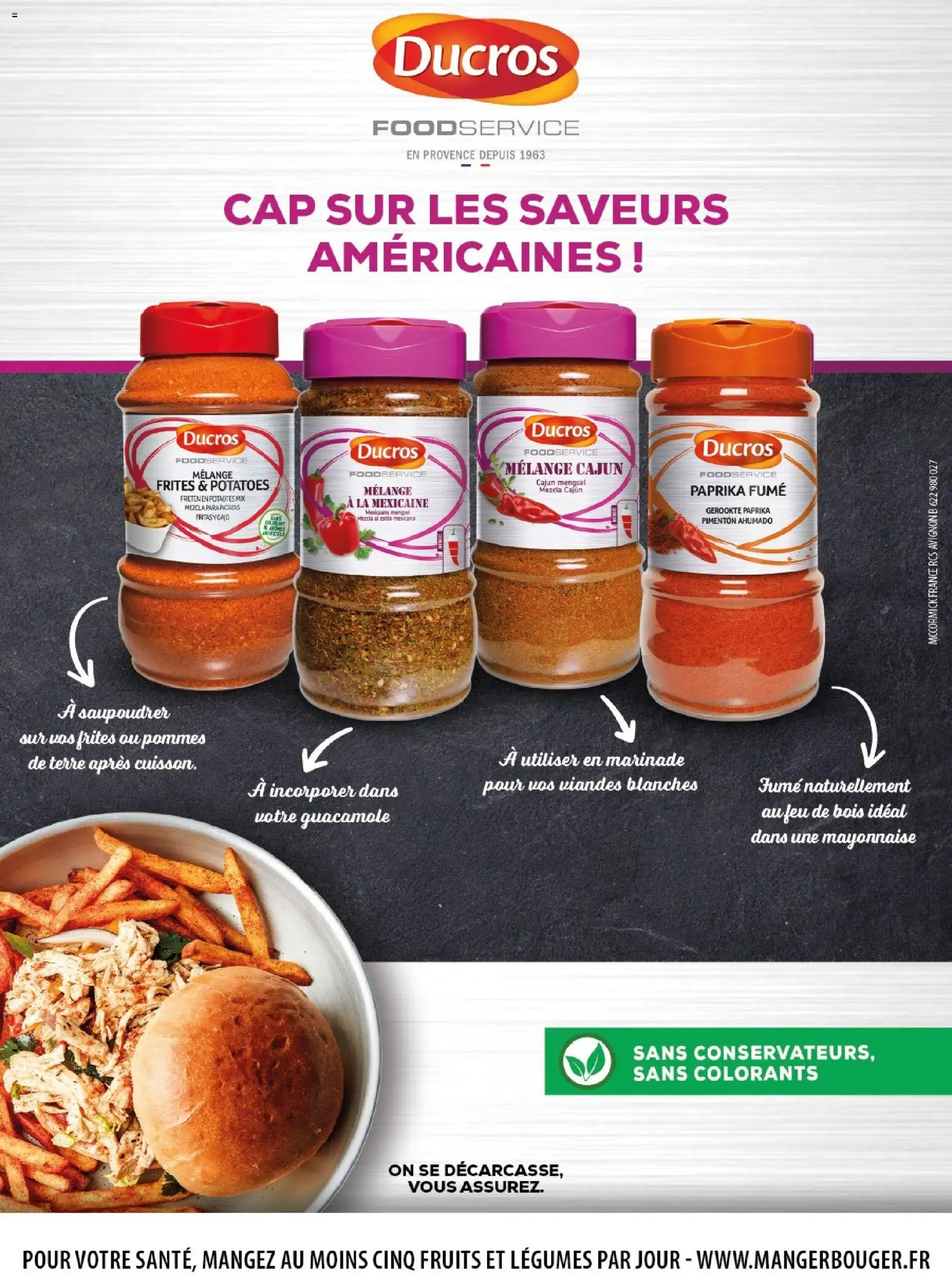 {H1} | Page: 66 | Produits: Frites, Guacamole, Mayonnaise, Pommes