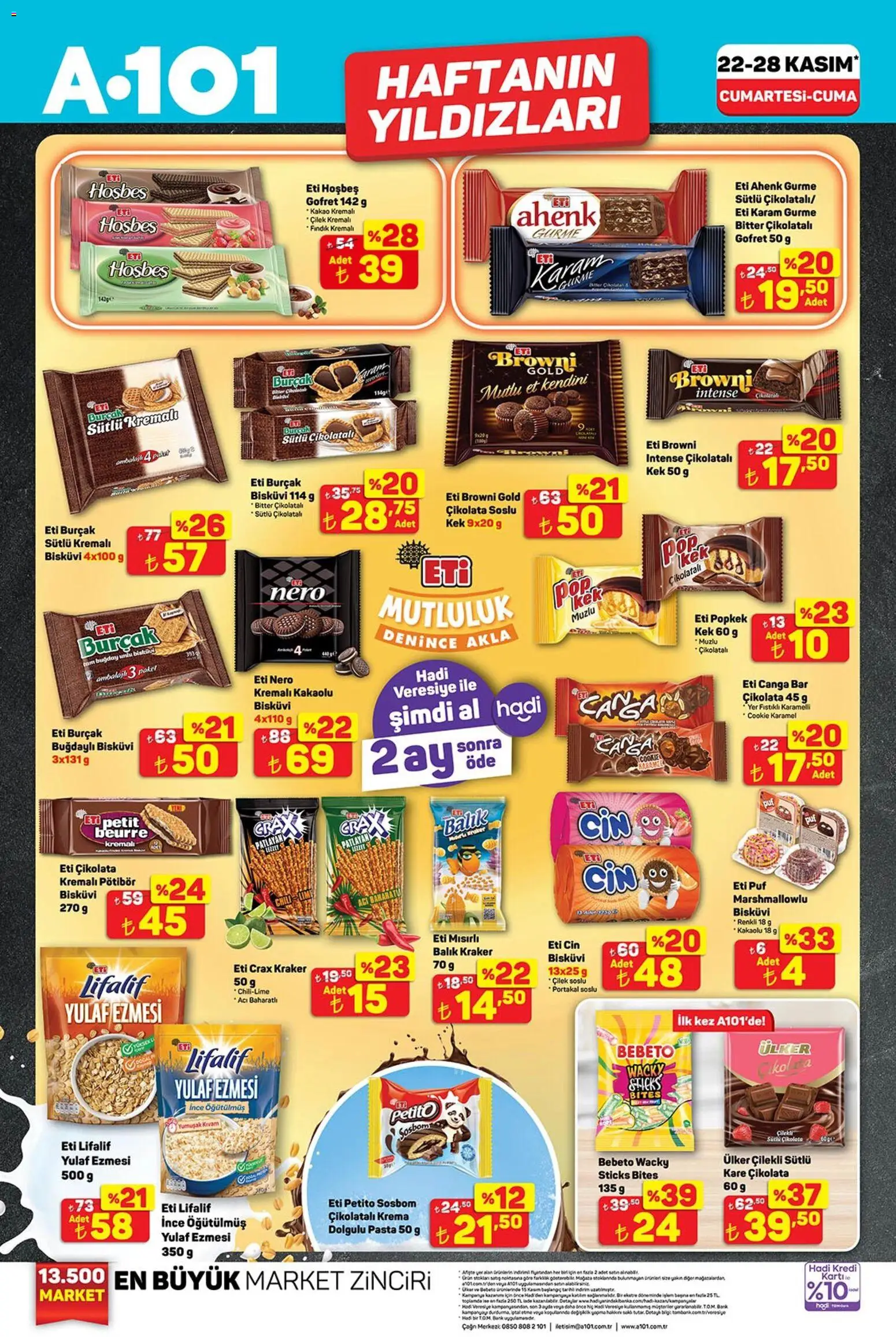 A101 Katalog - 22.11.2025 tarihinden itibaren geçerlidir | Sayfa: 3 | Ürünler: Çilek, Fındık, Yulaf, Bisküvi