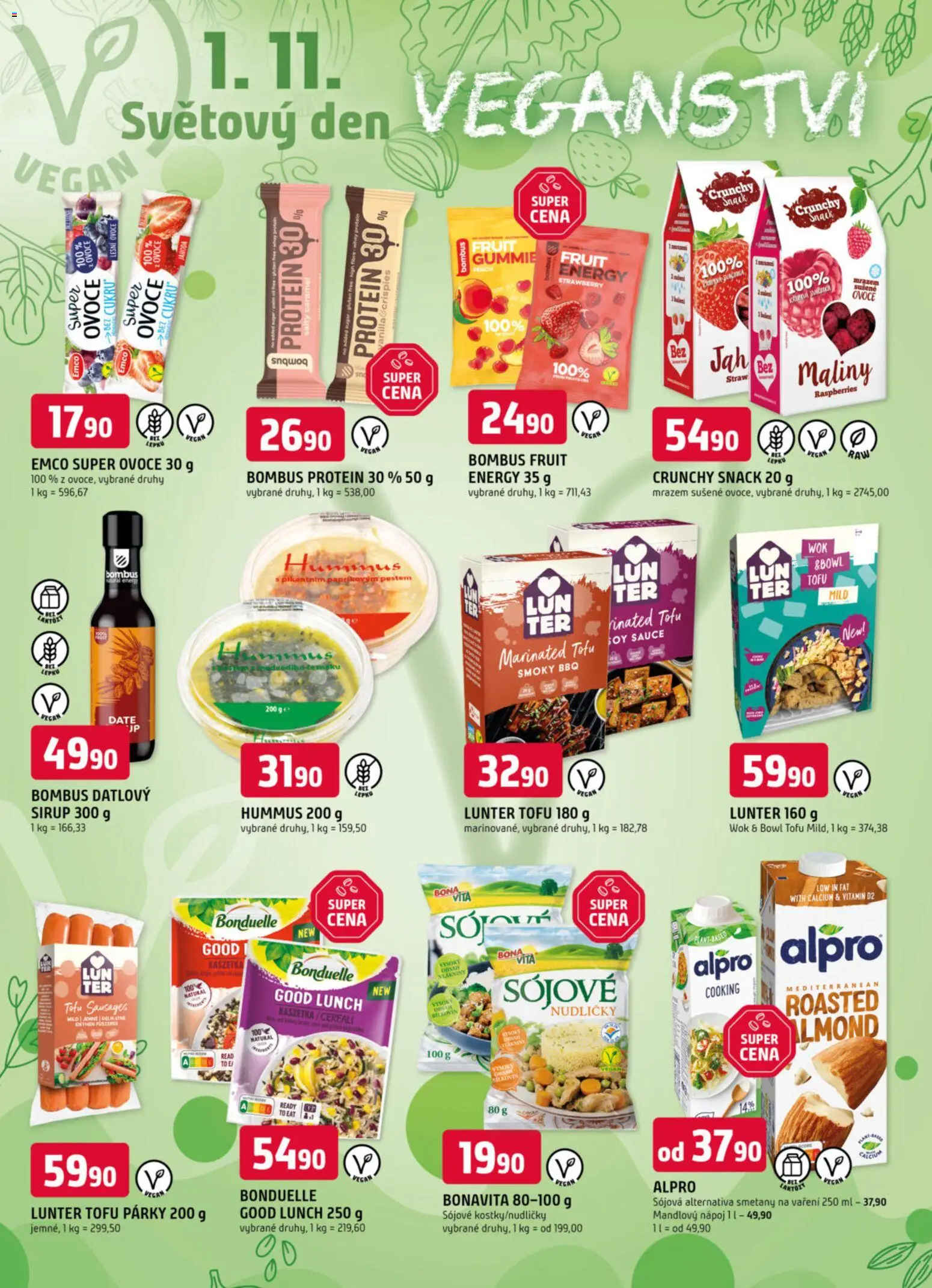 Trefa leták od 29.10.2025 | Strana: 8 | Produkty: Hummus, Sirup, Lunch, Alpro