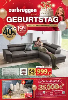 Zurbrüggen - Zurbrüggen: Geburtstag ab 17.10.2025 gültig