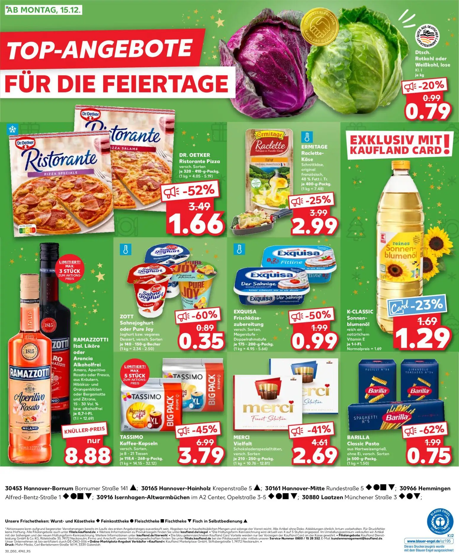 Kaufland prospekt Hannover	 – gültig ab 11.12.2025 | Seite: 30 | Produkte: Joghurt, Exquisa, Fisch, Pasta