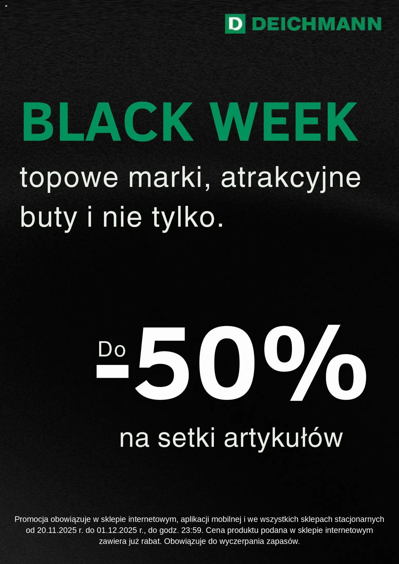 Deichmann Black Friday od 20.11.2025 | Strona: 1 | Produkty: Buty