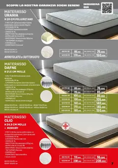 Anteprima del volantino Orizzonte Mobile catalogo valido a partire dal 16.01.2026 | Pagina: 7 | Prodotti: Aloe vera, Materasso