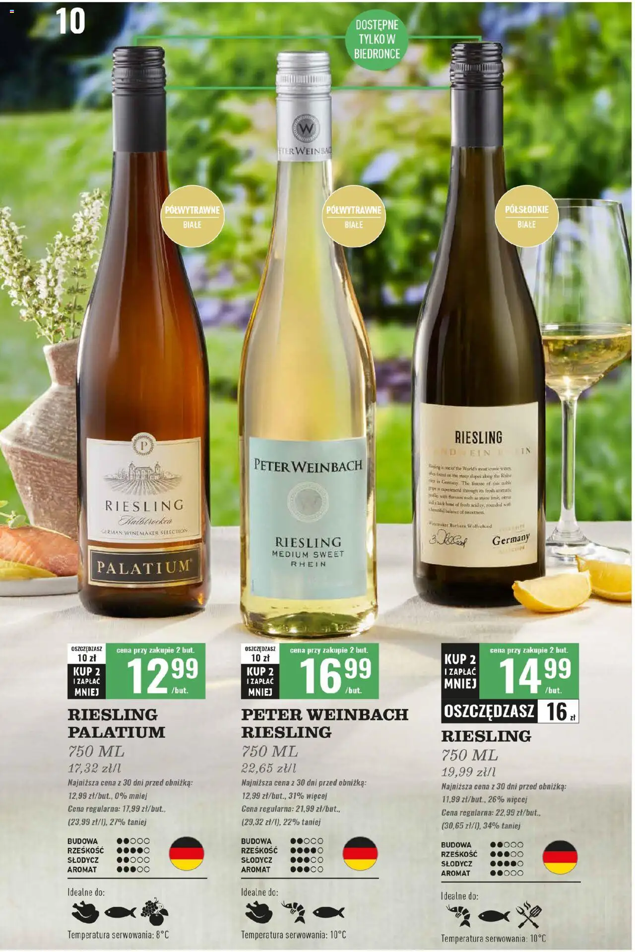 Biedronka gazetka - Czas na toast od 28.07.2025 | Strona: 12 | Produkty: Riesling