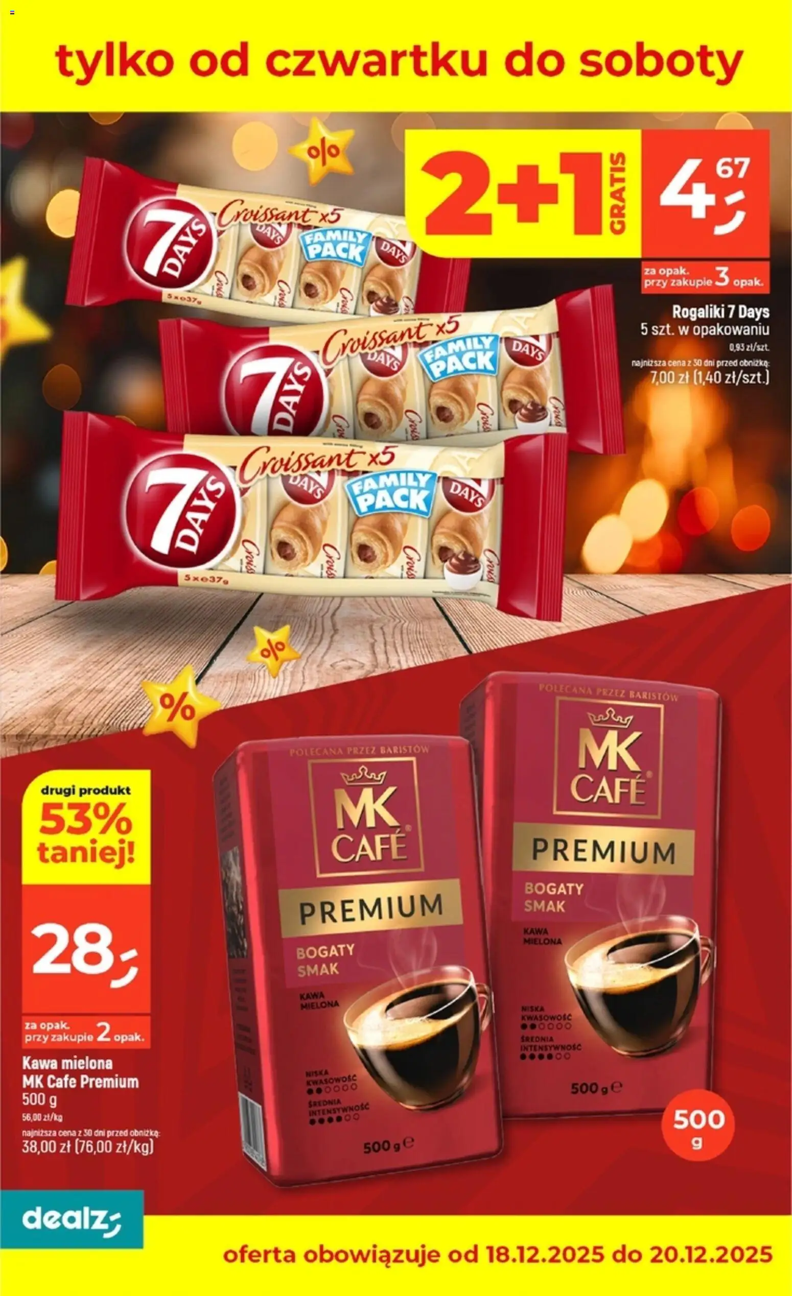 Dealz Gazetka - Jeszcze tańsze święta od 18.12.2025 | Strona: 3 | Produkty: Kawa