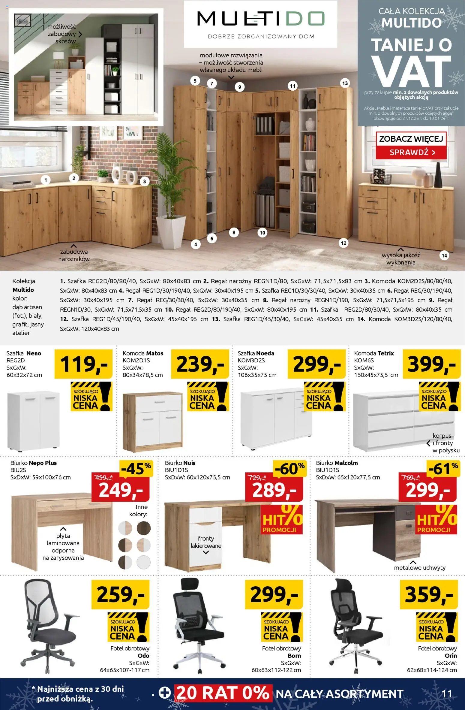 Black Red White promocje od 24.12.2025 | Strona: 11 | Produkty: Komoda, Fotel, Biurko, Regał