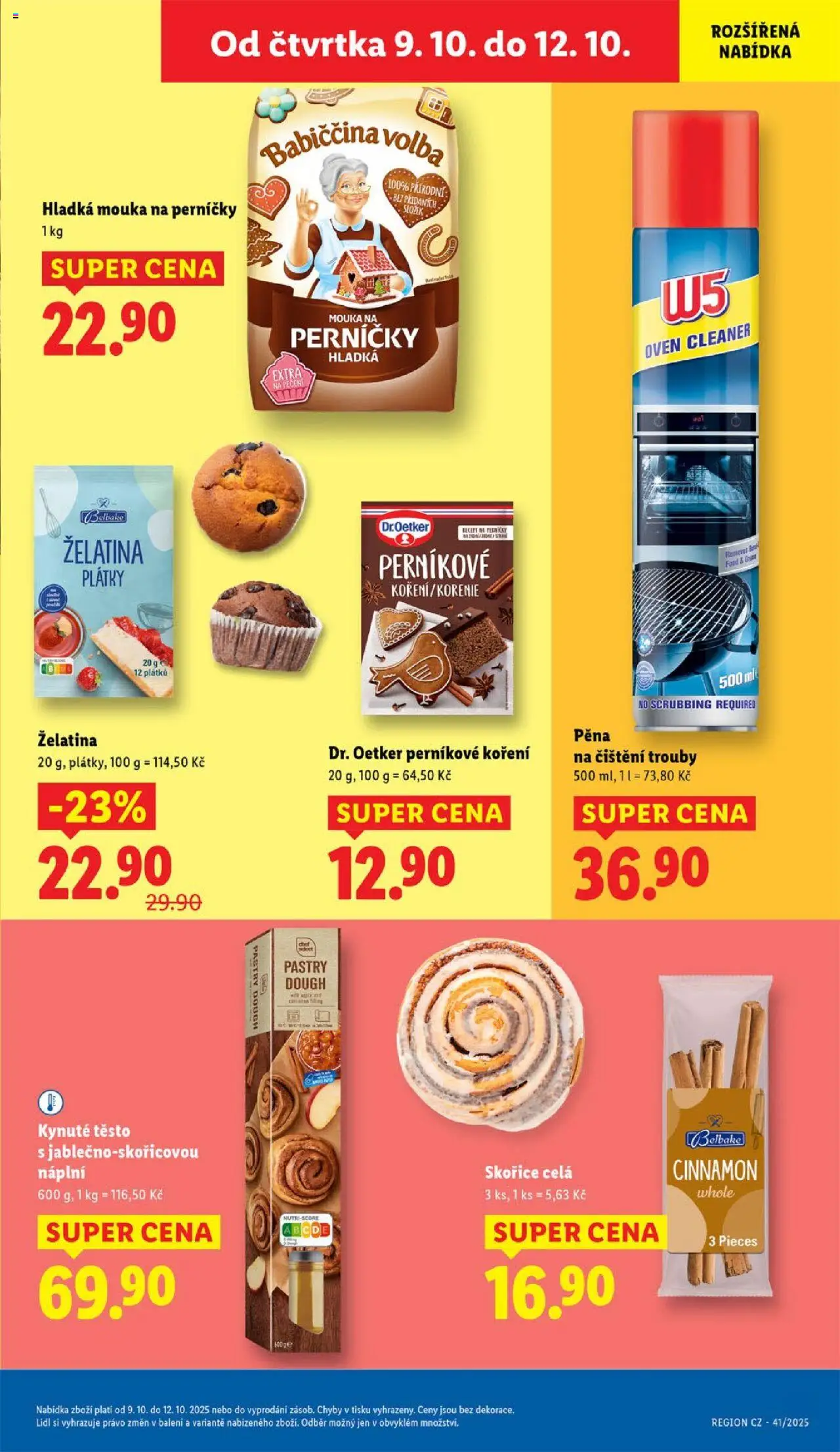 Lidl leták od 09.10.2025 | Strana: 23 | Produkty: Hladká mouka, Mouka, Perníčky, Těsto