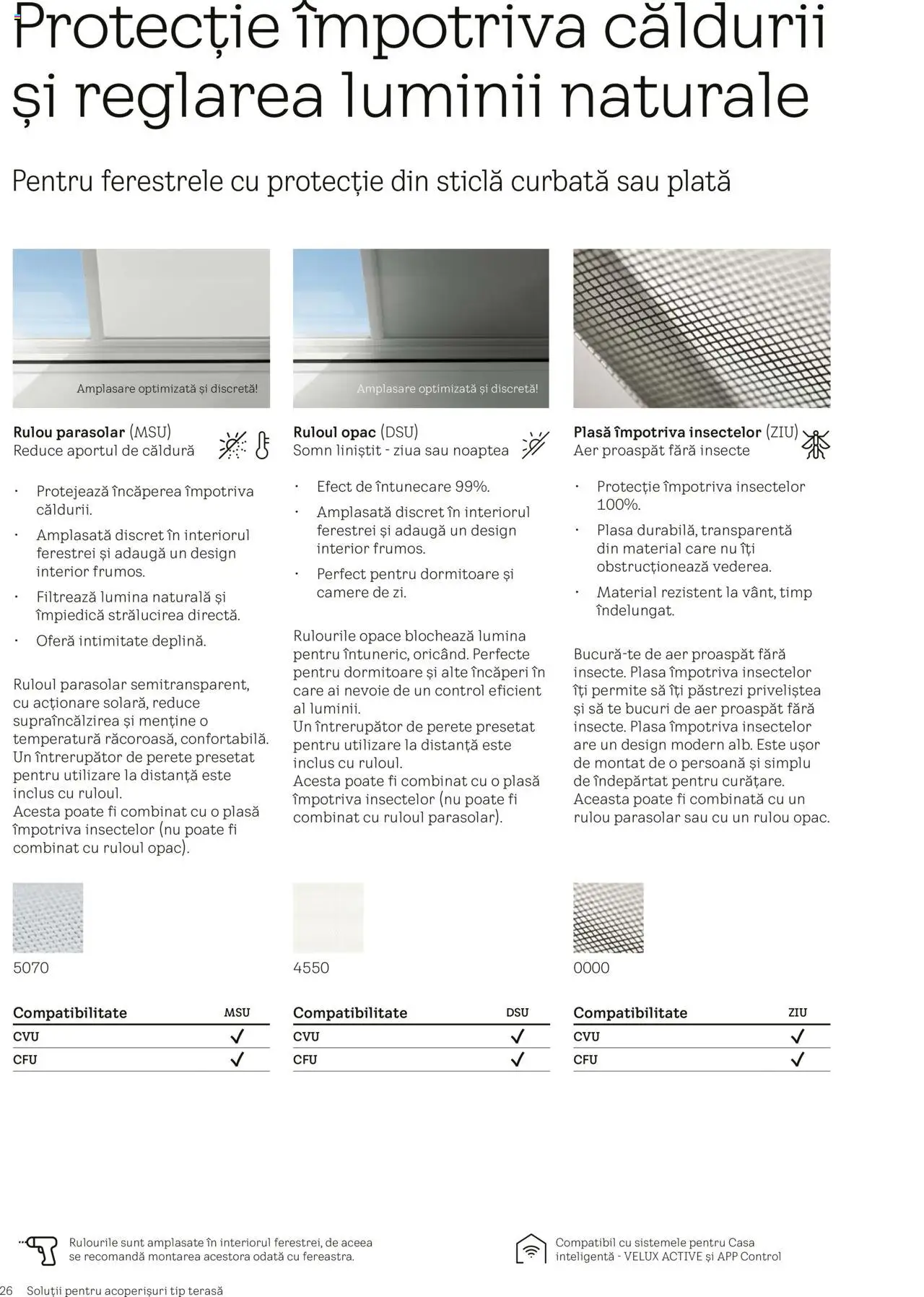 Velux catalog - Ferestre pentru acoperiș terasă – valabil de la 25.02.2025 | Pagină: 26 | Produse: Tavuk suyu