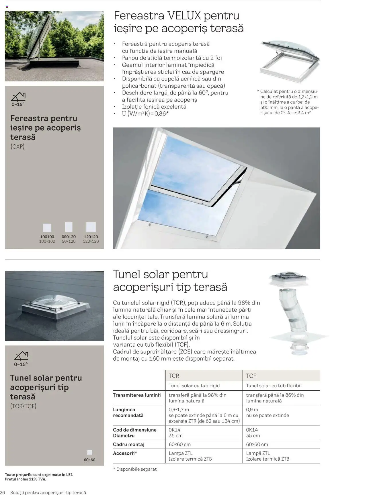 Noul catalog Velux – valabil de la 25.02.2025 | Pagină: 26 | Produse: Tavuk suyu