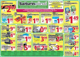 Saiturinpörssi-mainoslehti voimassa 02.01.2026 alkaen