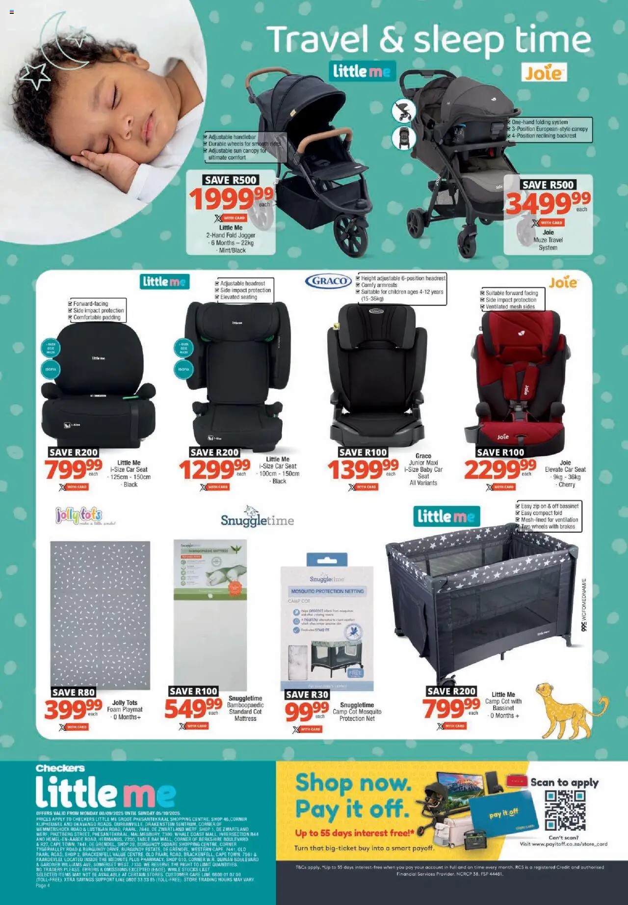 New Checkers catalogue – valid from 08.09.2025 | Page: 4 | Products: Jogger, Mattress, Table, Foam