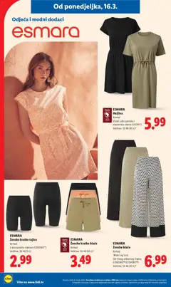 ESMARA Haljina, Komad, Visoki udio pamuka i elastansko vlakno (LYCRA®), Veličine: 32-46 (XS-L)* - Pregled kataloga iz trgovine Lidl, vrijedi od 16.03.2026 | Stranica: 24 | Proizvodi: Odjeća, Hlače, Tajice, Haljina