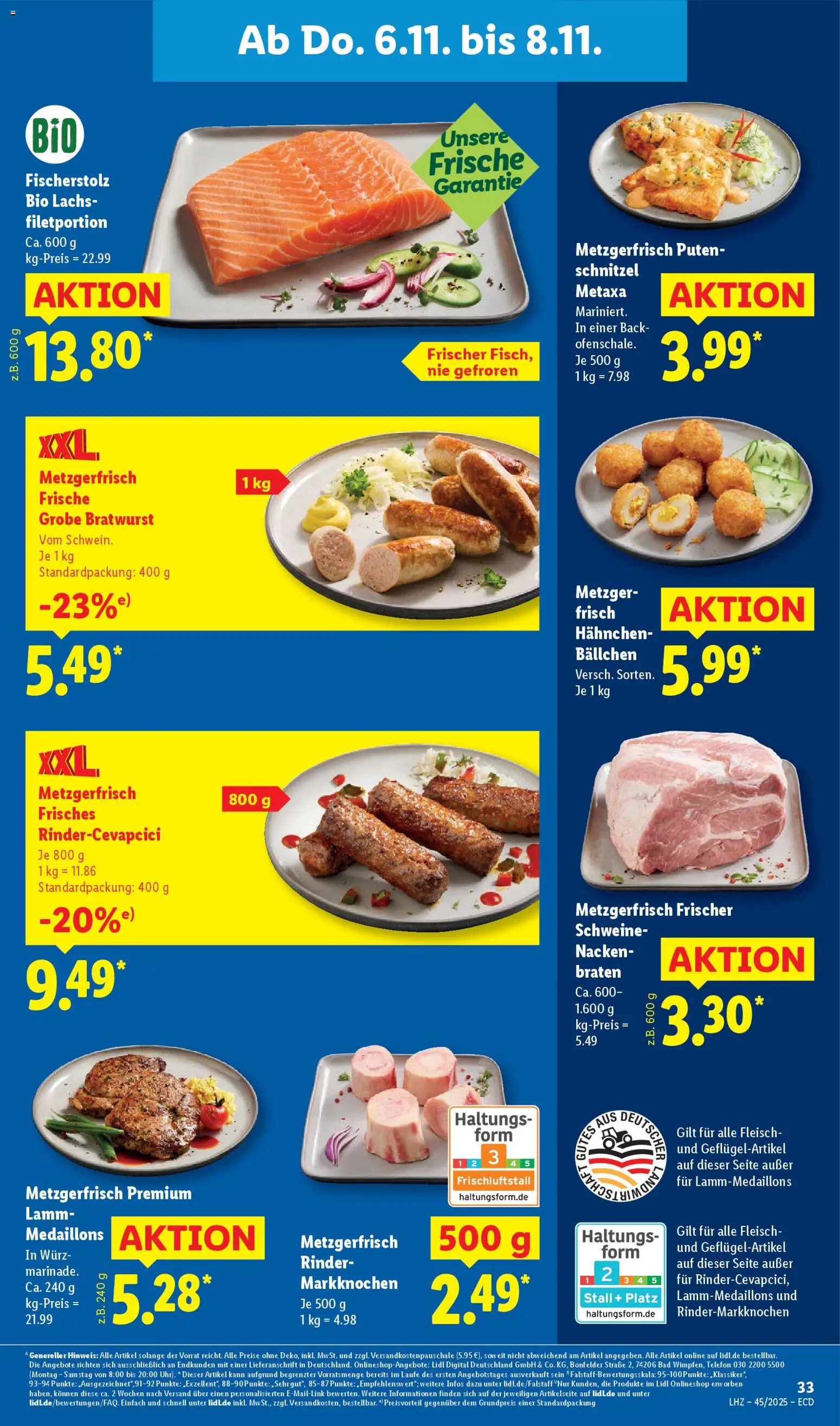 Lidl - Prospekt – gültig ab 03.11.2025 | Seite: 57 | Produkte: Bad, Metaxa, Lachs, Fleisch
