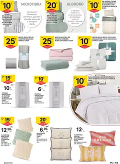 Pré-visualização Continente - Açores Tudo para a Casa válido de 24.02.2026 | Página: 15 | Produtos: Lençóis, Flores, Algodão, Colcha
