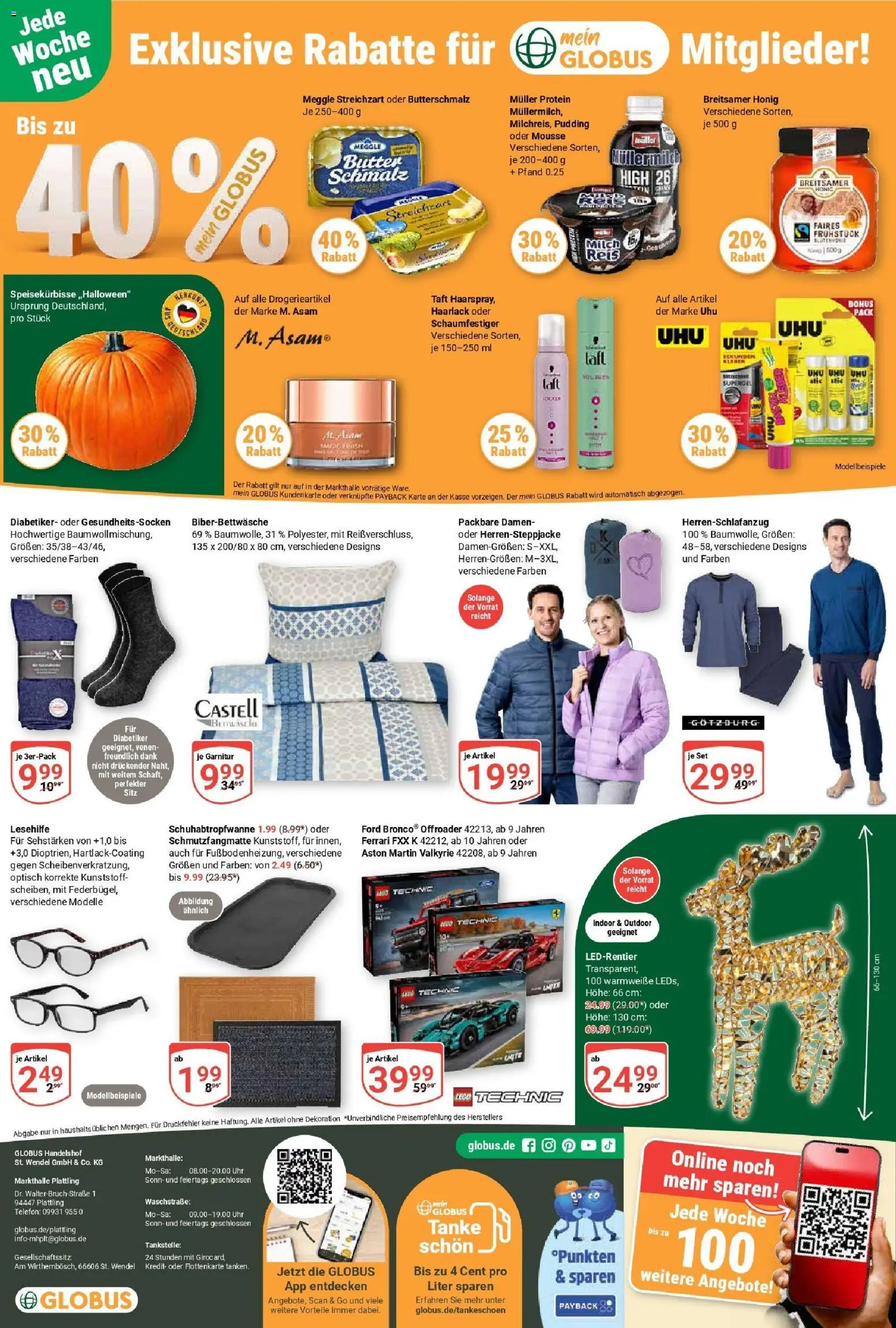 Globus prospekt Plattling	 – gültig ab 26.10.2025 | Seite: 32 | Produkte: Butter, Pudding, Telefon, Uhr