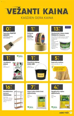 MOKI VEŽI - Leidinys│galioja nuo 24.07.2025 | Puslapis: 11 | Prekių: Lentyna, Teptukas, Kibiras