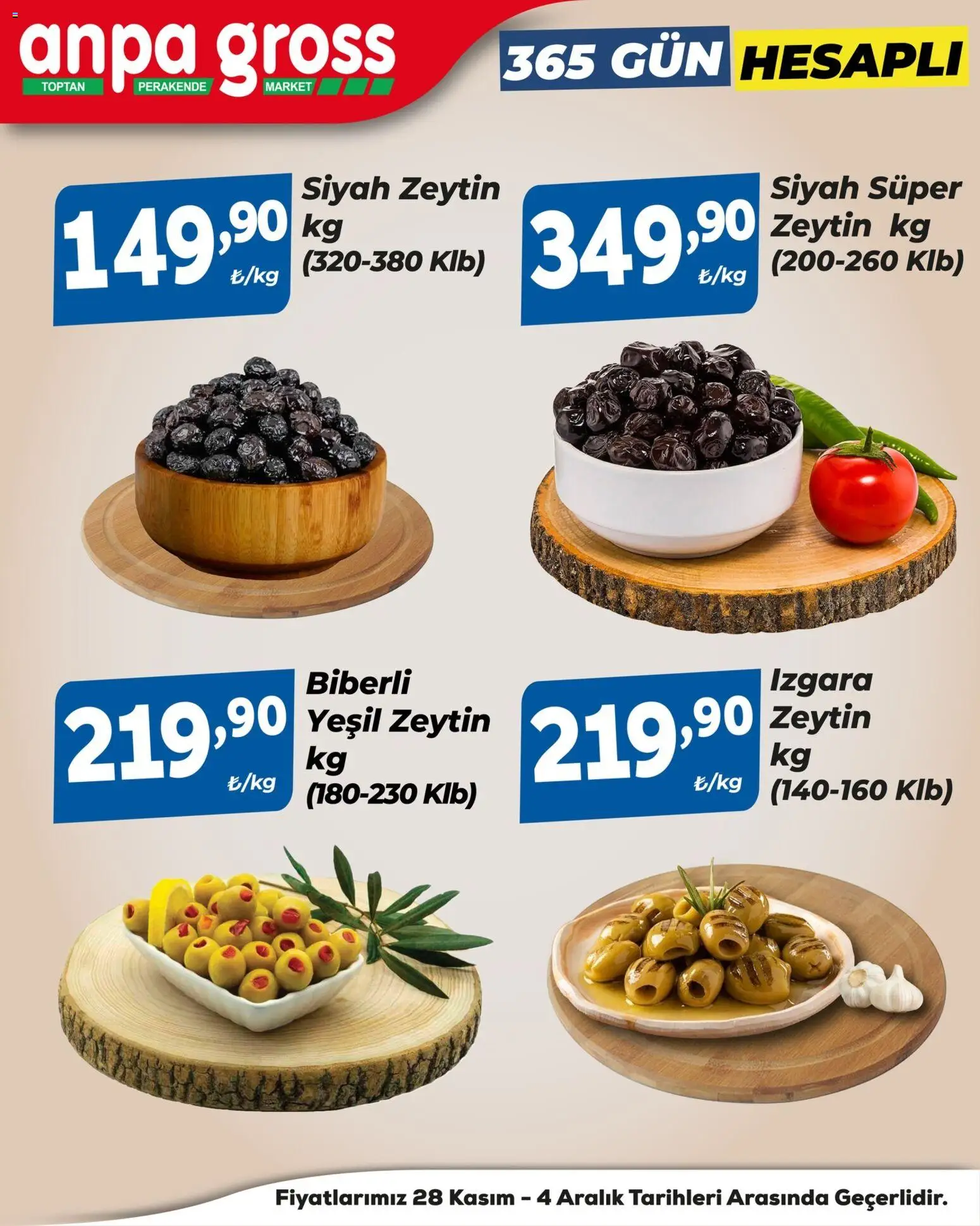 Anpa Gross Katalog - 28.11.2025 tarihinden itibaren geçerlidir | Sayfa: 2 | Ürünler: Zeytin, Izgara