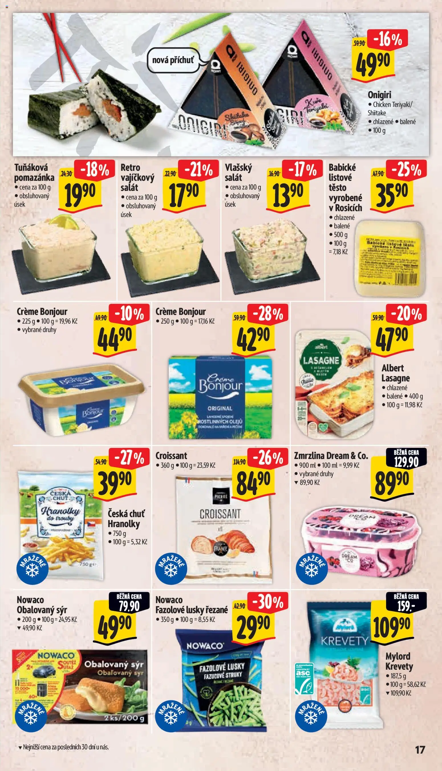 Albert leták - Supermarket od 21.01.2026 | Strana: 23 | Produkty: Fazolové lusky, Sýr, Zmrzlina, Croissant