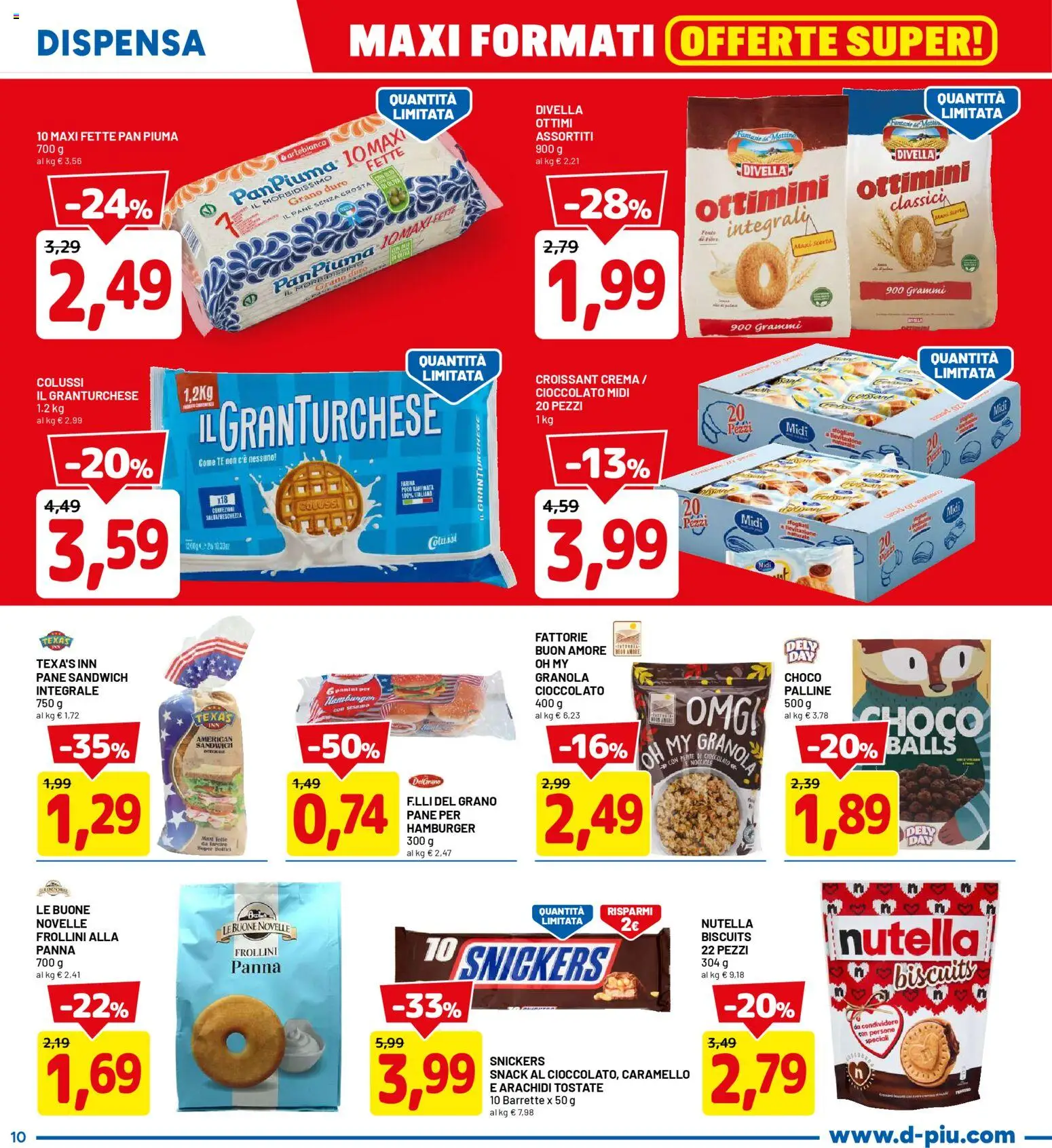 Volantino D Più del 20.04.2026 | Pagina: 10 | Prodotti: Crema, Tè, Panna, Arachidi