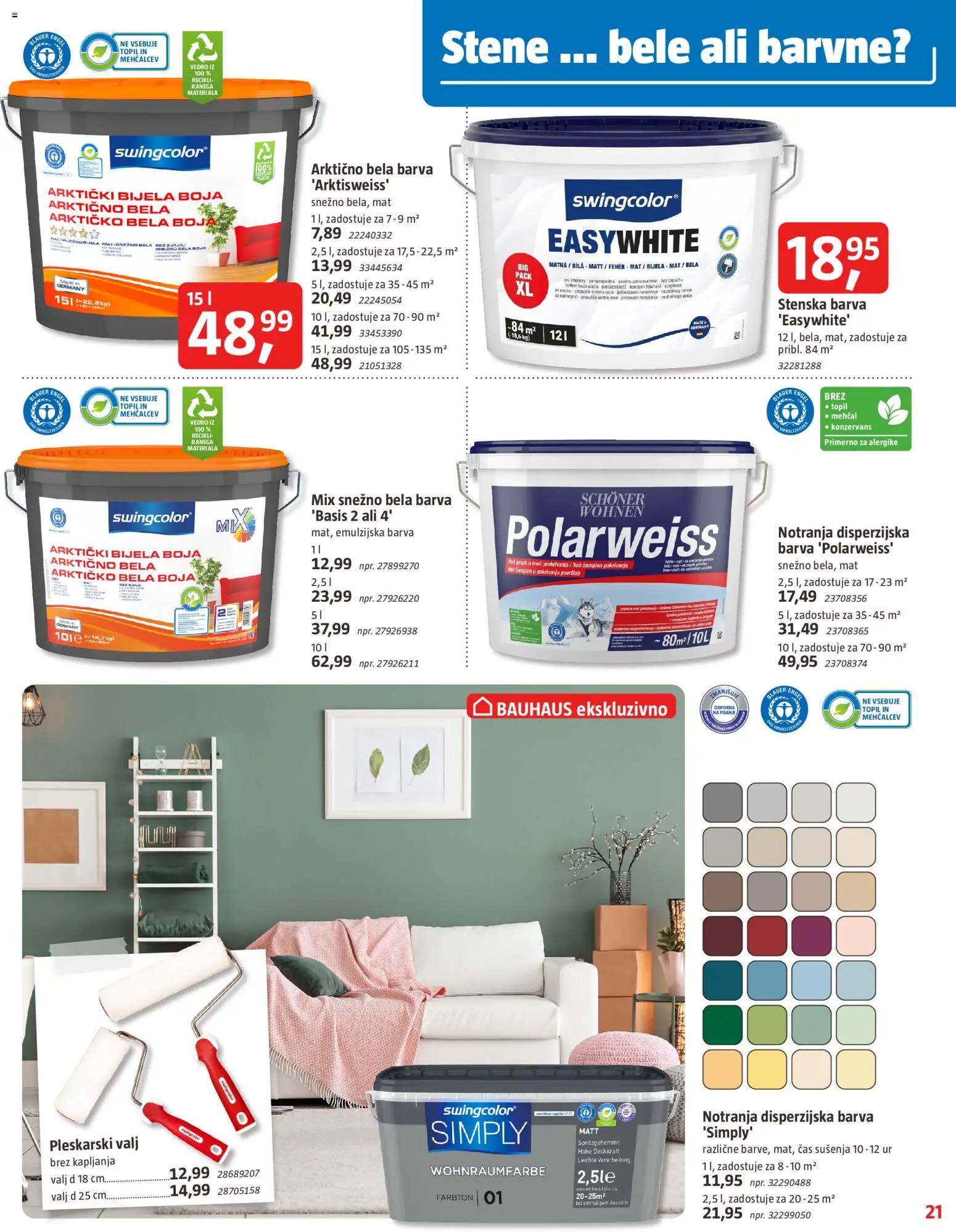 Novi Bauhaus katalog ponudbe – veljaven od 01.01.2026 | Stran: 21 | Izdelki: Barva, Vedro