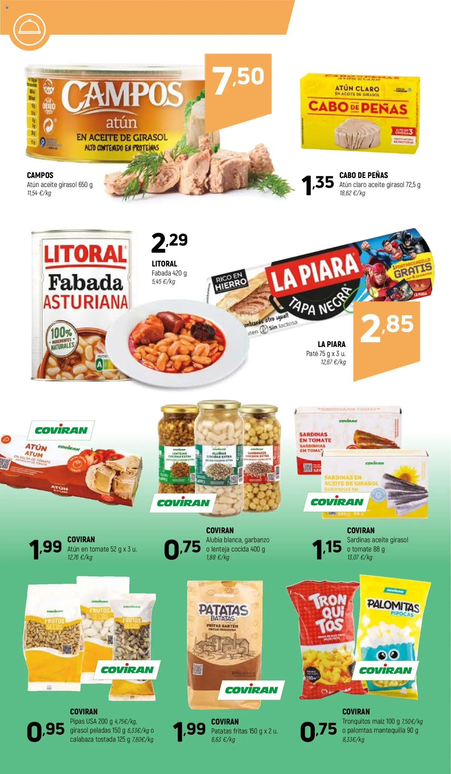 Coviran ofertas │ válido desde el 02.01.2026 | Página: 8 | Productos: Πράσινο τσάι, Aceite, Frutos secos, Aceite de girasol