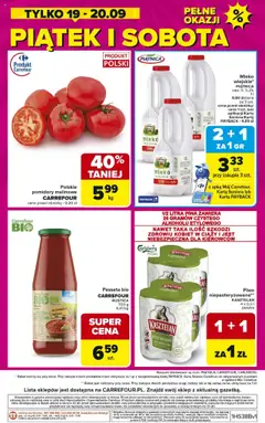 Carrefour Gazetka - Weekend promek już od czwartku od 18.09.2025 | Strona: 8 | Produkty: Karta, Mleko, Piwo, Pomidory