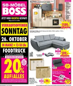 SB Möbel Boss Prospekt - Mainz	 ab 25.10.2025 gültig