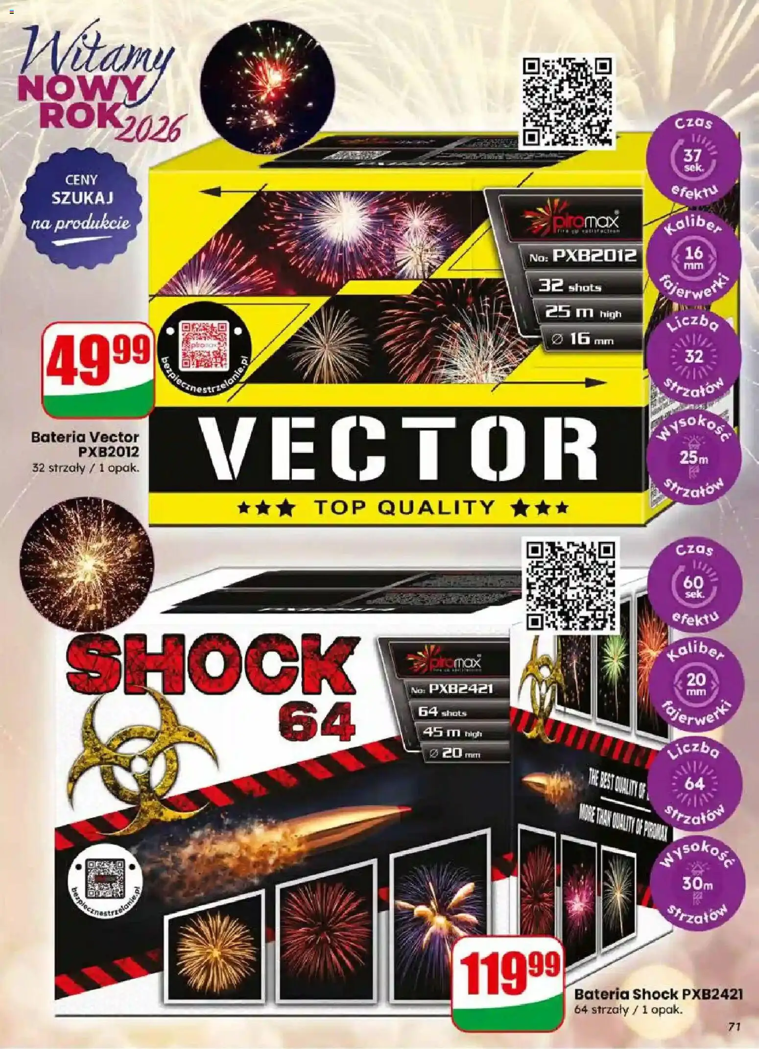 Dino Gazetka od 17.12.2025 | Strona: 71 | Produkty: Top, Fajerwerki, Bateria