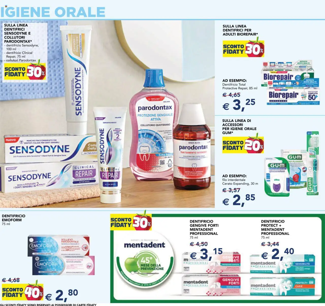 Volantino Esselunga S del 11.09.2025 | Pagina: 8 | Prodotti: Dentifricio, Collutorio, Filo interdentale