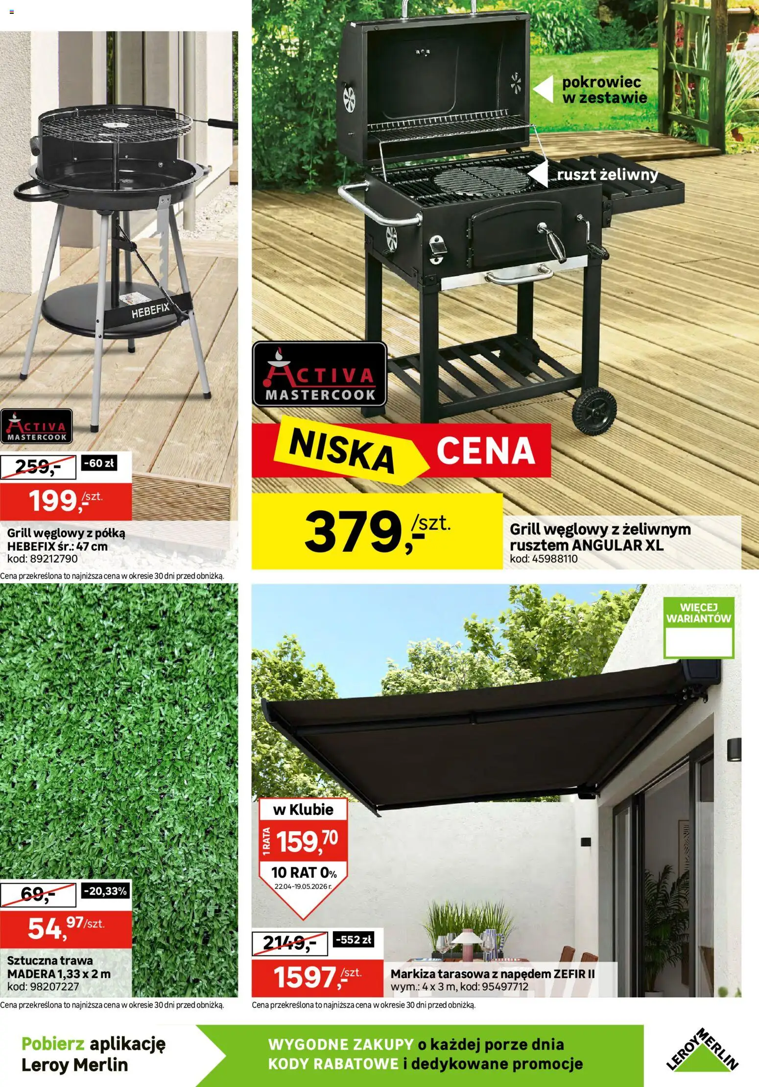 Leroy Merlin gazetka od 22.04.2026 | Strona: 5 | Produkty: Grill, Ruszt, Półka