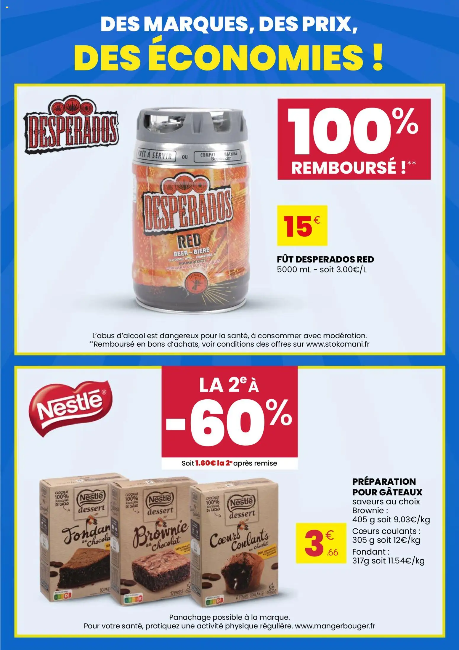 {H1} | Page: 3 | Produits: Desperados, Beurre, Chocolat, Bière