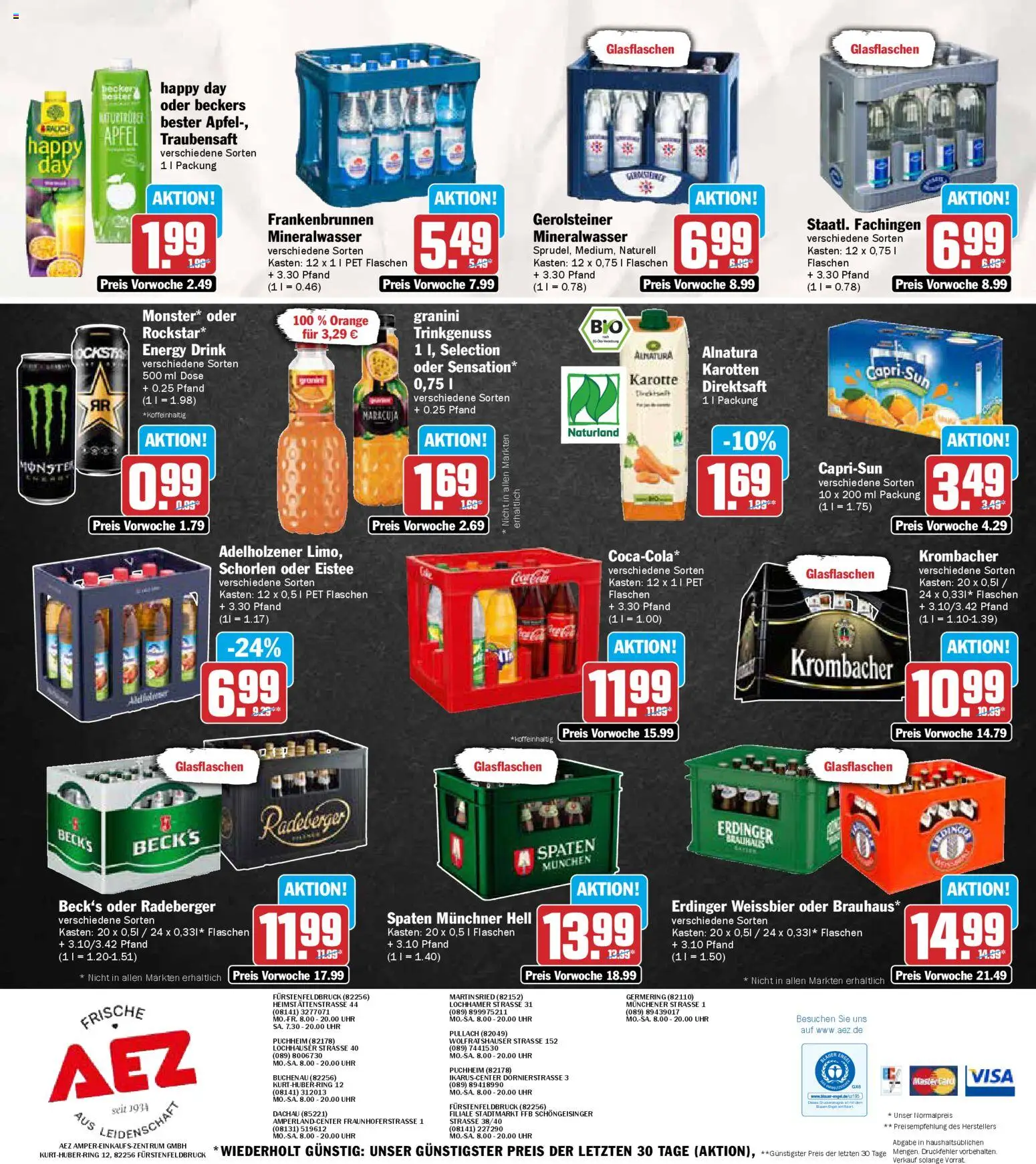AEZ Prospekt 	 – gültig ab 17.11.2025 | Seite: 16 | Produkte: Capri sun, Erdinger, Adelholzener, Uhr
