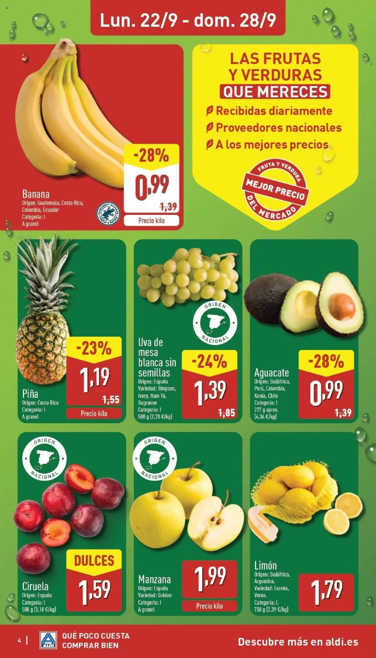 Aldi folleto Baleares │ válido desde el 22.09.2025 | Página: 4