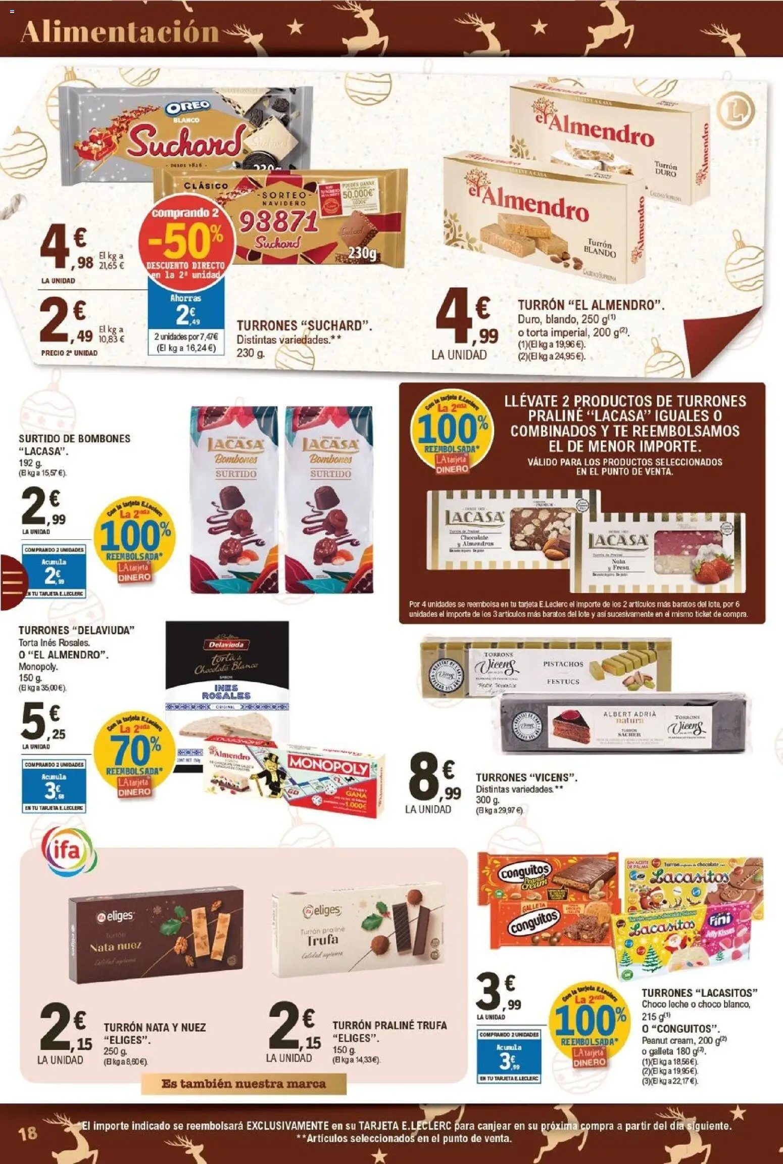 E.Leclerc folleto │ válido desde el 15.12.2025 | Página: 18 | Productos: Leche, Chocolate, Té