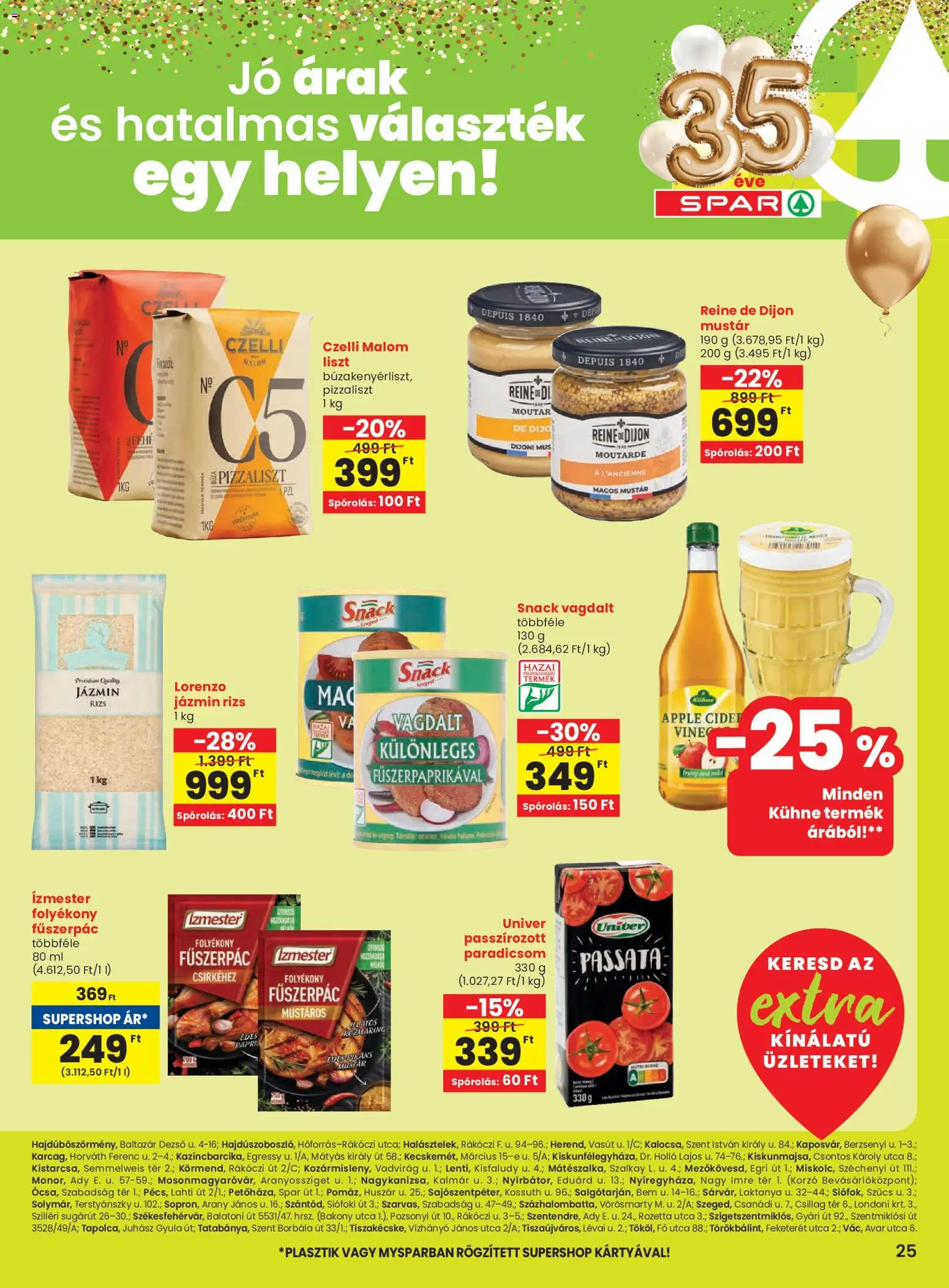 Spar akciós ujság - amely érvényes a következő dátumtól: 22.01.2026 | Oldal: 6 | Termékek: Fűszerpác, Jázmin rizs, Paradicsom, Rizs