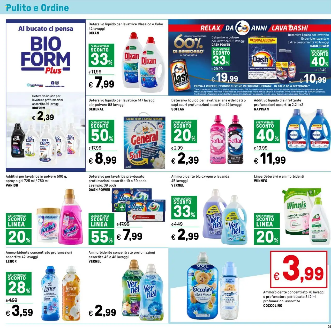 Volantino Iper del 11.08.2025 | Pagina: 29 | Prodotti: Detersivo in polvere, Ammorbidente, Lavatrice, Profumo