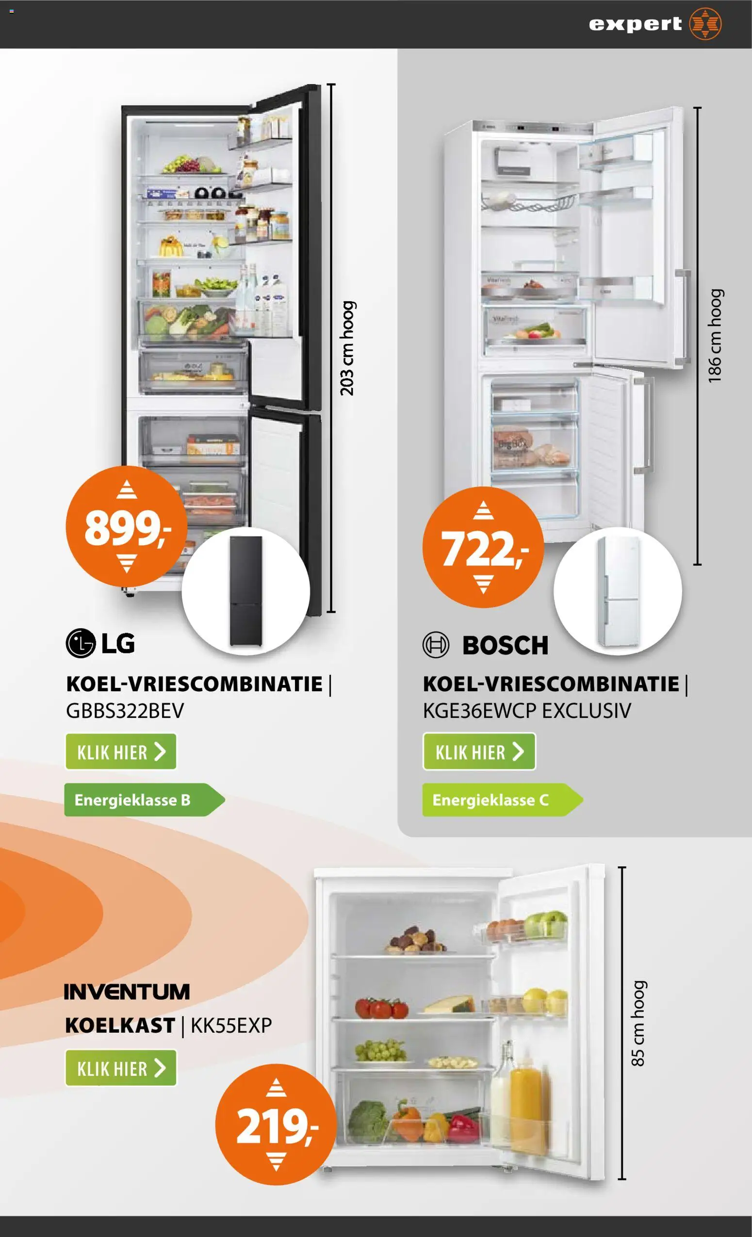 {H1} | Pagina: 3 | Producten: Koelkast