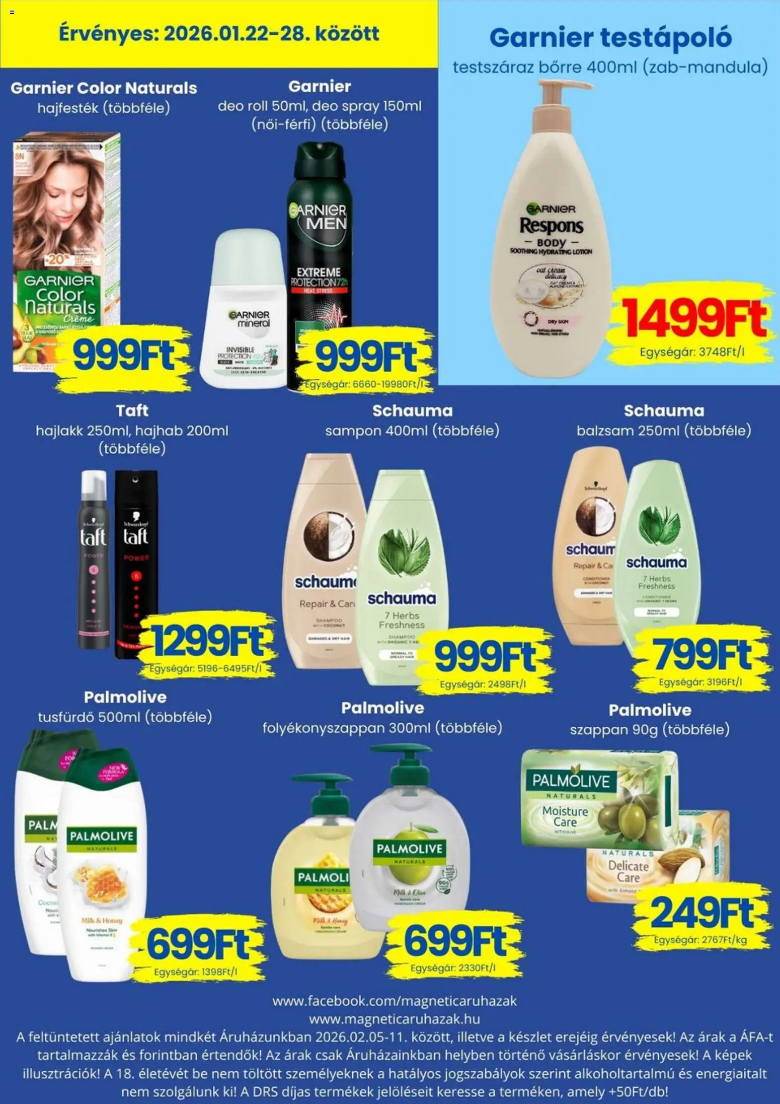 Magnetic akciós ujság - amely érvényes a következő dátumtól: 05.01.2026 | Oldal: 10 | Termékek: Body, Hajhab, Testápoló, Szappan