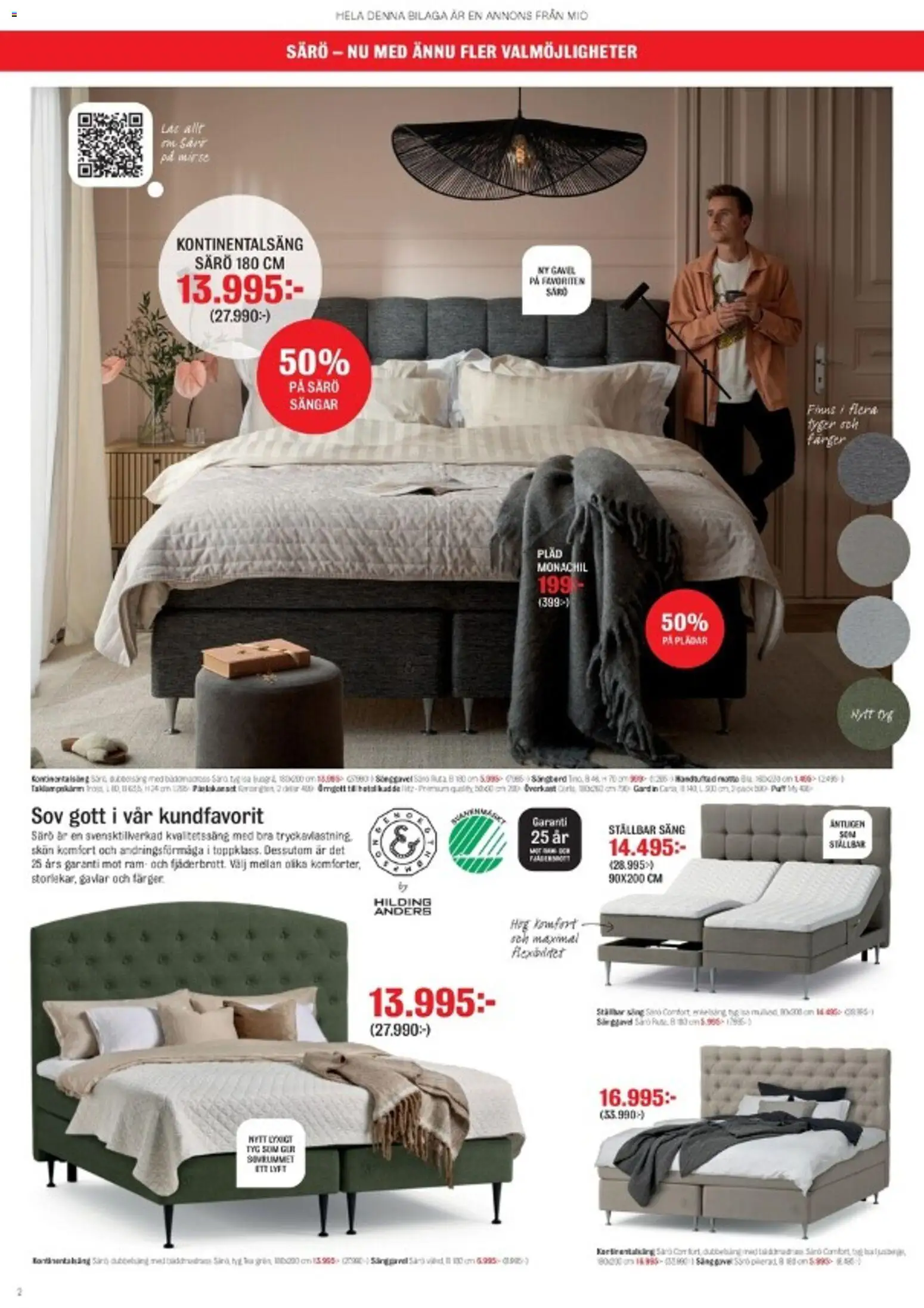 Mio reklamblad aktuell från 01.01.2026 | Sida: 2 | Produkter: Pläd, Säng