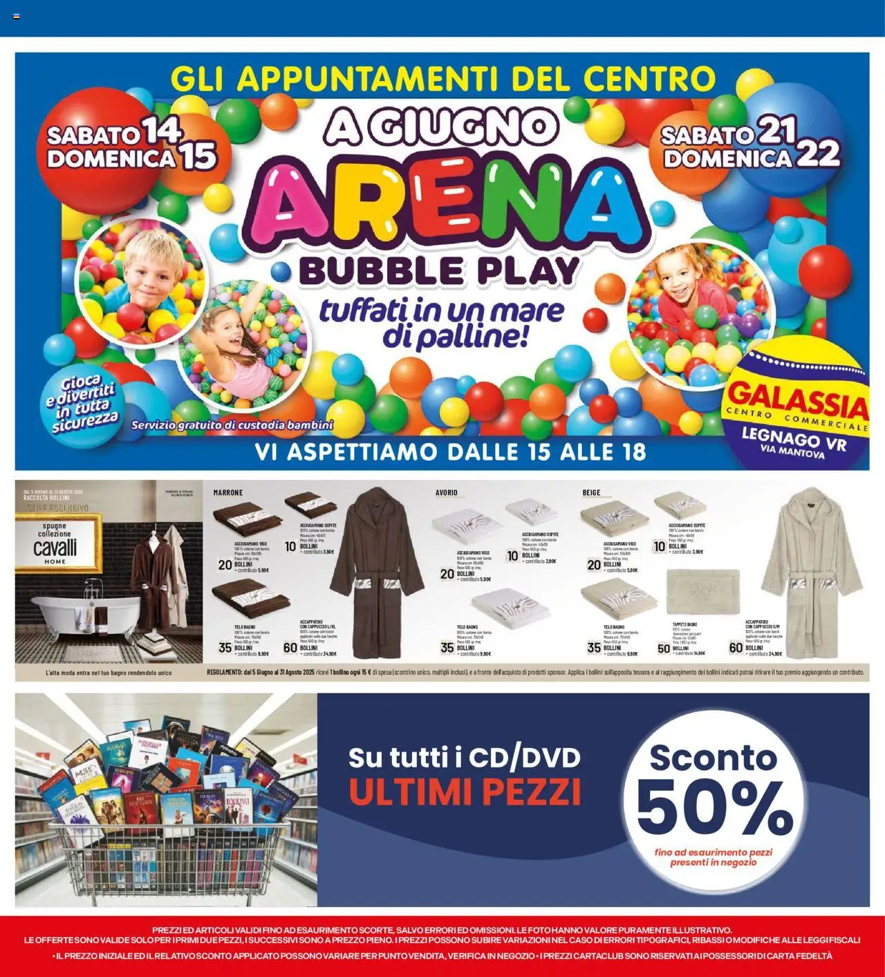 Volantino Galassia del 12.06.2025 | Pagina: 28 | Prodotti: Cappuccio, Asciugamano, Bagno, Tappeto